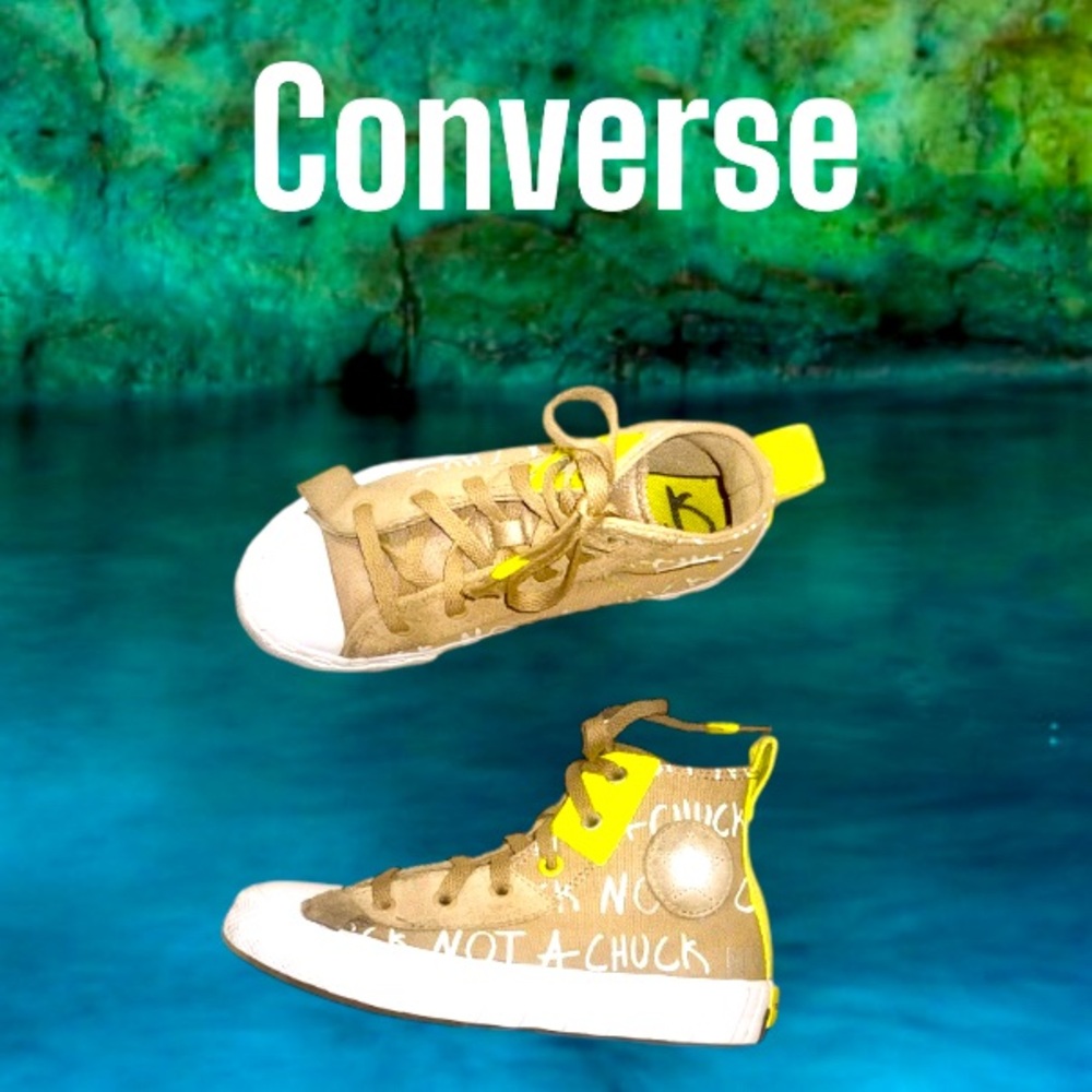 CONVERSE All Stars  NOT A CHUCK untitled hi top tennis shoes girl’s size 4